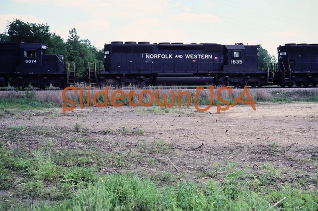 Vtg 1980's Original Photo Train Slide 1675 Engine Norfolk & Western NW X2N173