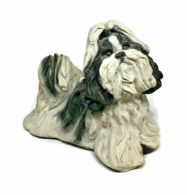 VINTAGE 1982 RON HEVENER LIMITED EDITION DOG SCULPTURE Shih-Tzu 5" X 4"