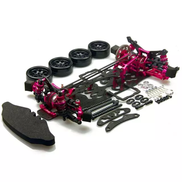 1/10 Alloy & Carbon SAKURA D4 AWD Drift Racing Car Frame Body Chassis #KIT-D4AWD