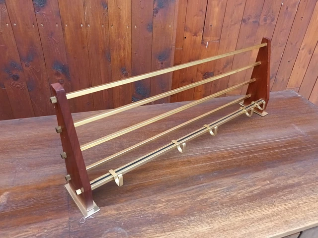 Guardaroba vintage anni 60 guardaroba da parete corridoio noce legno metà secolo