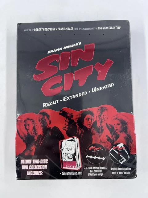 Sin City (DVD, 2011, 2-Disc Set, Recut, Extended, Unrated) Sealed New Sin City (DVD, 2011, 2-Disc Set, Recut, Extended, Unrated) Sealed New