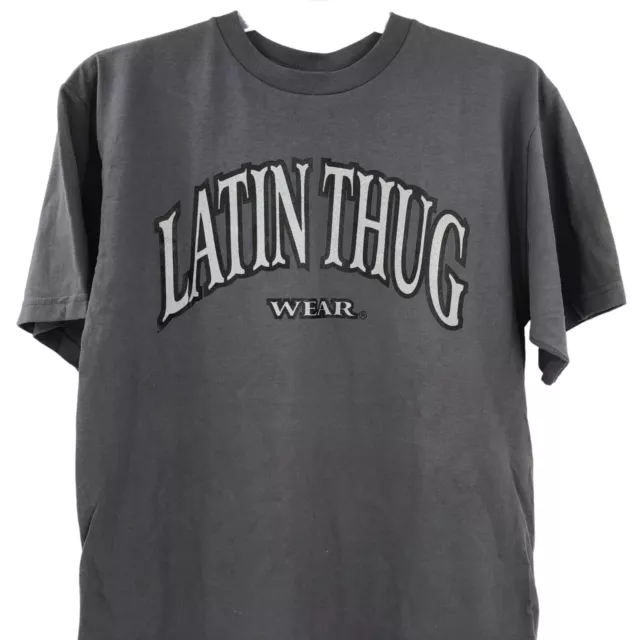 VTG Latin Thug Wear Gray Graphic Shirt Size Large Cypress Hill