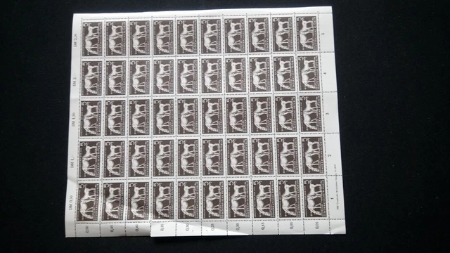 DDR 1958 kpl. Bogen Mi 640 KW über 150,- ! Postfrisch siehe Fotos(A 8311)