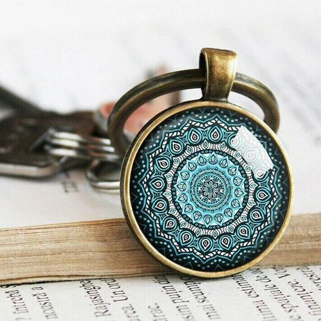 Sri yantra Mandala porte-clés, porte-clés hindou géométrie sacrée,...
