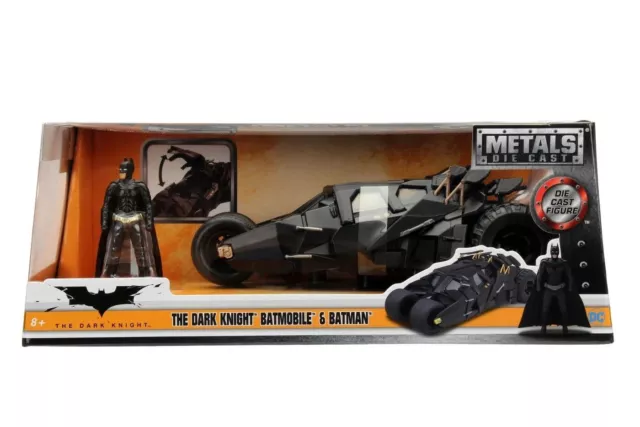 The Dark Knight (2008) - Batman with Batmobile Tumbler Hollywood Rides 1/24th Sc