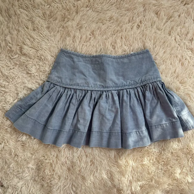 ISABEL MARANT ETOILE Cotton Denim Flared Mini Skirt Size 38 or M Blue