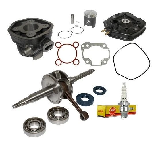 Pompa Acqua Completa Nera Per Yamaha Aerox, Aprilia SR50, Minarelli LC 50cc - Ricambio Alta Qualità In Fibra Di Carbonio