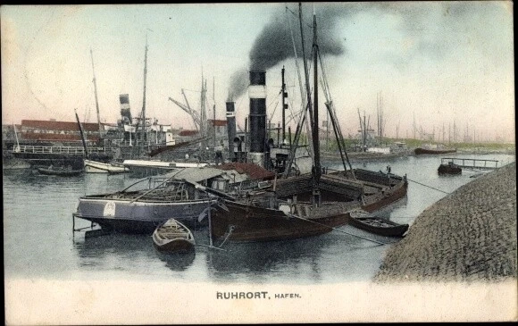 Ak Ruhrort Duisburg Nordrhein Westfalen, Hafen - 3109176