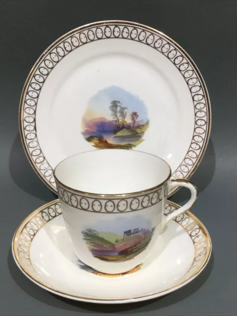 Antique Aynsley’s Bone China Hand Painted Cup, Saucer & Plate Trio