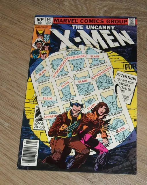 UNCANNY X-MEN #141 MARVEL COMICS January 1981 NEWSSTAND VARIANT DAYS FUTURE PAST