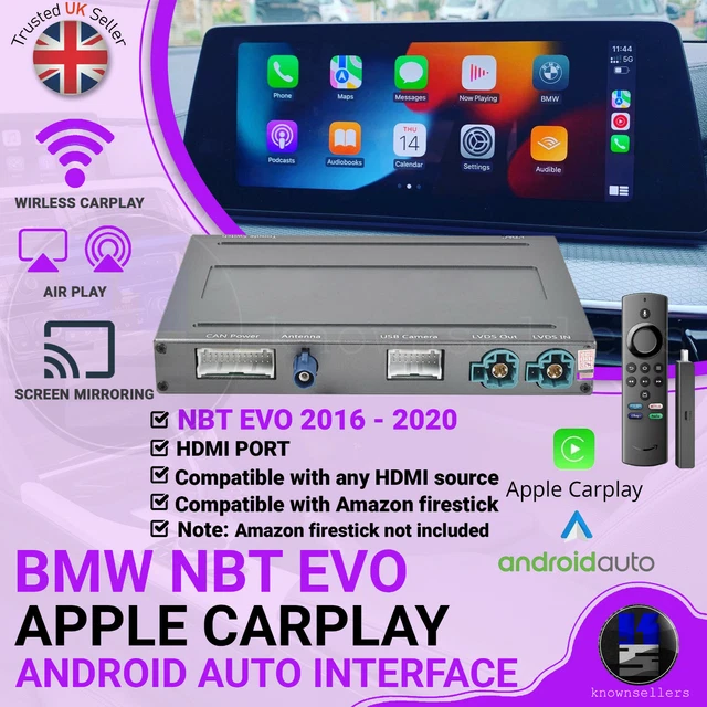 BMW WIRELESS APPLE CarPlay Android Auto RETROFIT NBT EVO ENTRYNAV WAY ...
