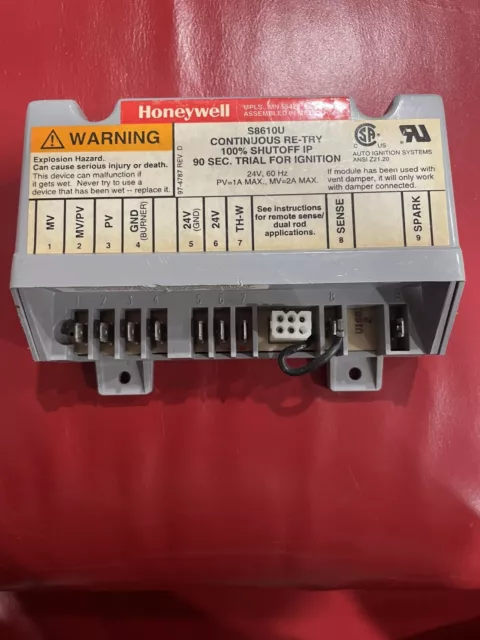 Honeywell S8610U Ignition Control Module S8610U 55422 #180
