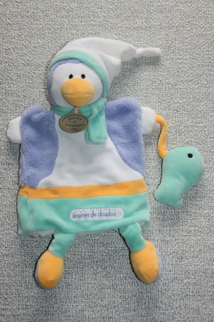 Doudou Et Compagnie Doudou Mario Pingouin Marionnette Poisson Graine De Doudou