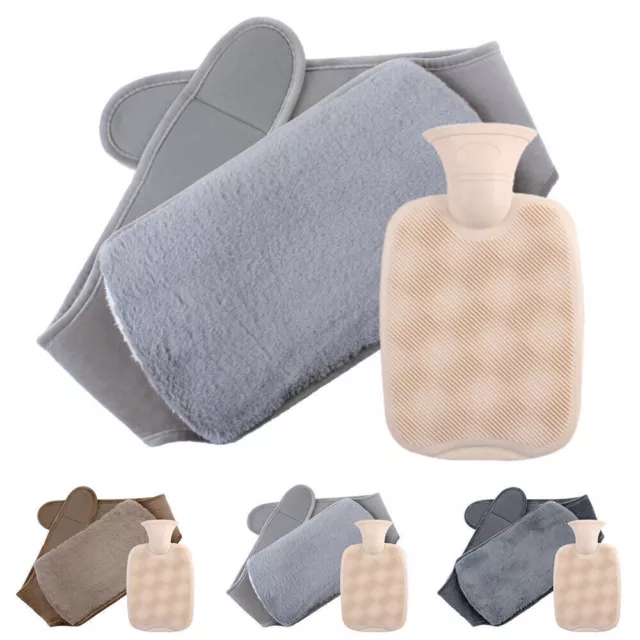 Hot Water Bottle Bag Fleece Cover Waist Belt Wearable Body Wrap Around 1000ML AU 3