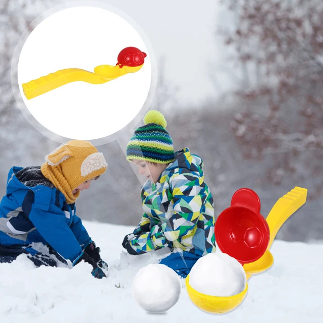 3 piezas Juguete de nieve de invierno Juguete de invierno para exteriores Herramienta plástico niño