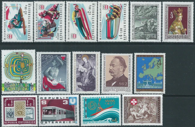 Österreich 1975-78,Mi.Nr.siehe Beschreibung,postfrisch,siehe scan