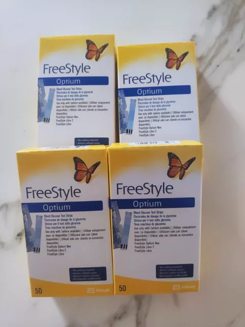 🔥100 X Tiras reactivas de Glucemia Freestyle Optium 🔥