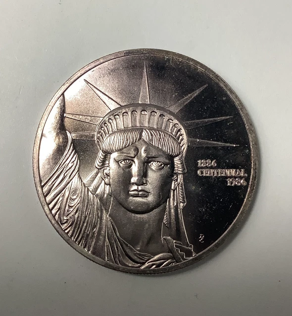 ト−ルペイント Vintage 1886 -1986 Liberty Ellis Island | 1 troy oz fine 999