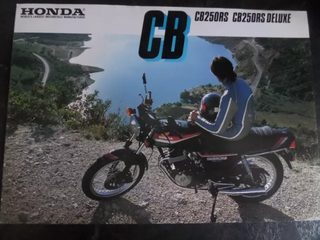 Honda CB250RS / CB250RS Deluxe Motorcycle Sales Brochure