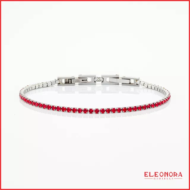 bracciale da uomo tennis bracciali donna acciaio inox zirconi braccialetti per