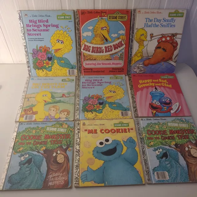 Little Golden Book 9 Sesame Street Books Hardcover