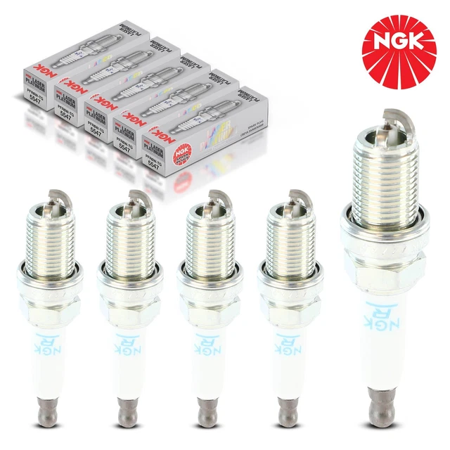 NGK PFR6W-TG BOUGIES 5x pour Audi A6 4F C6 A5 A8 Q7 VW Touareg 7L 2006 ...