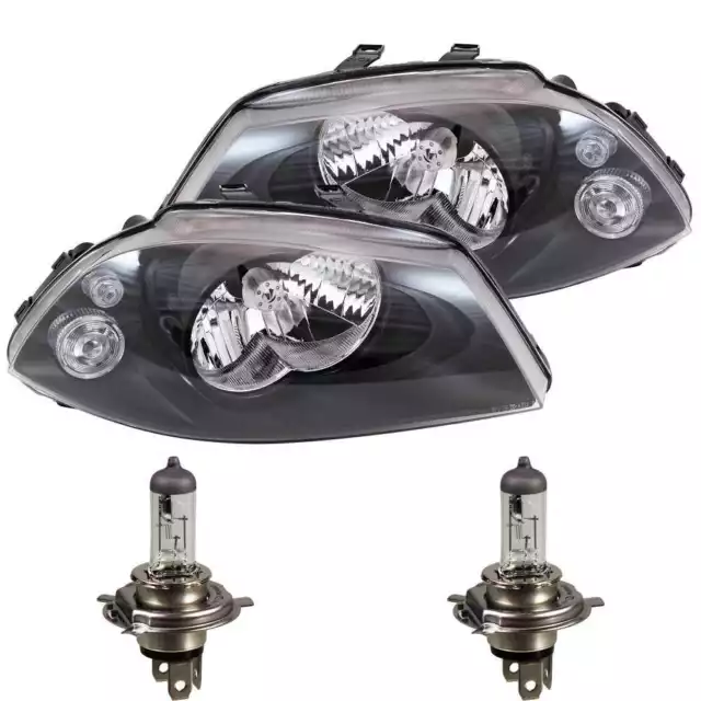 Set Faros para Seat Ibiza III 3 Tipo 6L Año Fab. 02-06 H4 Incl. Philips Lámparas