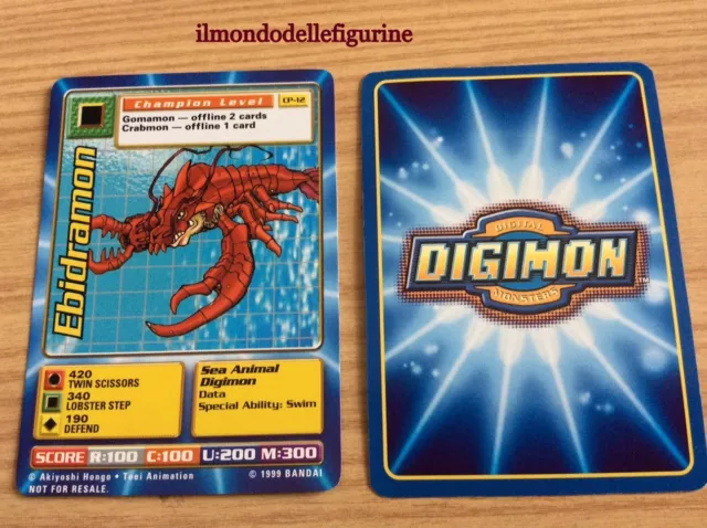 1999 EBIDRAMON CARD Digimon Cp-12 Bandai $1.10 - PicClick