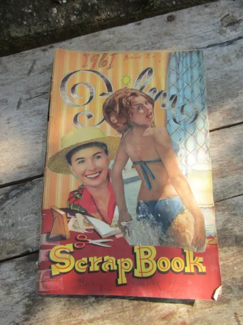 Vintage 1961 Scrap Book Films Clips Actors & Cinema of the Year Memorabilia
