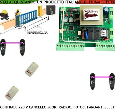 BFT SCHEDA ELETTRONICA CANCELLO SCORREVOLE X MOTORE 220 V 550 W BFT VDS RADIOC FOTOC 