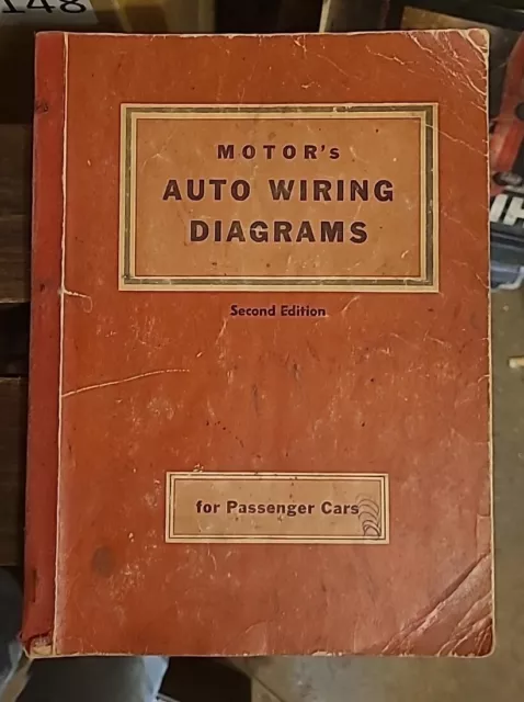 Motors Auto Wiring Diagrams 1954 Second Edition Vintage Auto Repair Book Manual