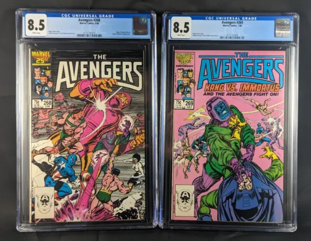 Avengers #268 & # 269 CGC 8.5  LOT "The Kang Dynasty" MCU MASSIVE FUTURE KEY!!!!