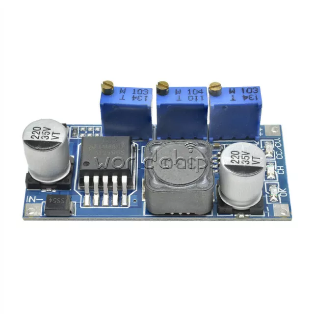 TOP DC-DC LM2596 Step-down Adjustable Power Supply Module CC-CV LED Driver