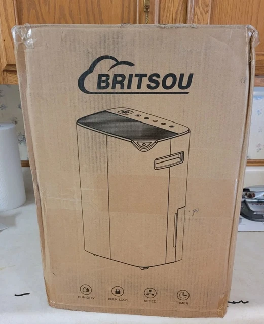 Dehumidifier 3500 Sq. Ft BRITSOU PD08D Quiet Dehumidifiers for Home Basements.