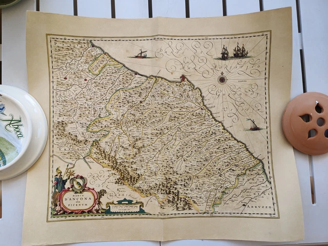 Picenum Map VECCHIA MAPPA GEOGRAFICA Marca D' Ancona olim Picenum EUR 25,00 ...