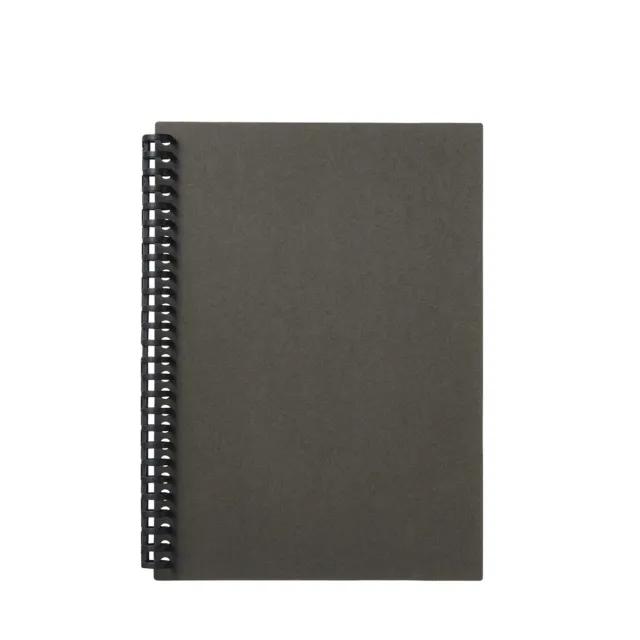 MUJI Refill notebook Body Kraft cover B5 26 holes Dark gray