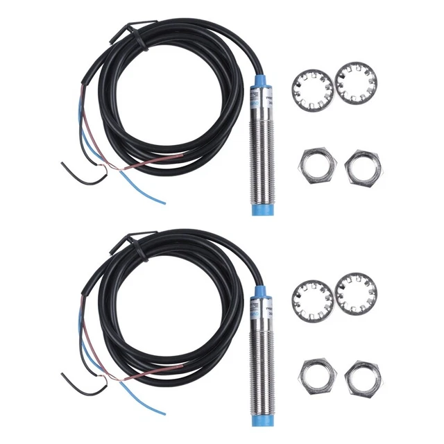 2X DC 6-36V PNP 3-Conductor 4mm Cylinder Proximity Sensor Proximity Switch LG1U9