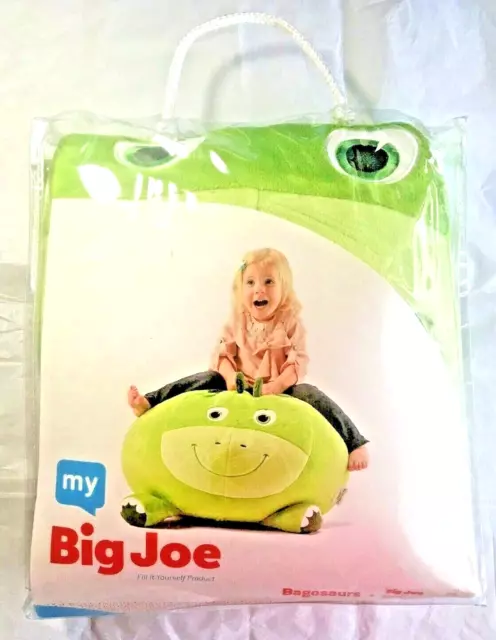 My Big Joe BAGOSAURS Kids Green Bean Bag Chair Cover  NEW