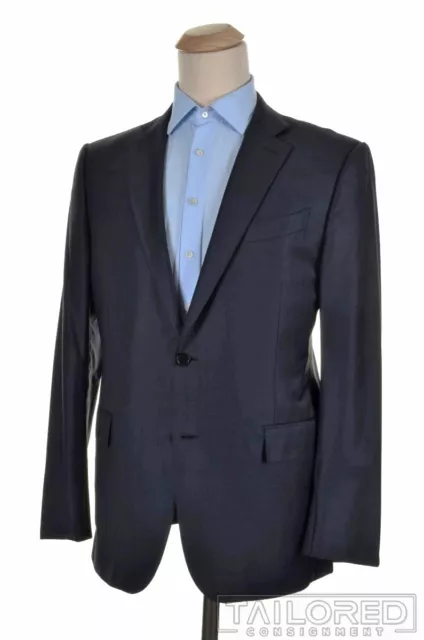 ERMENEGILDO ZEGNA Current Mila Blue Trofeo Wool Blazer Sport Coat Jacket - 42 R