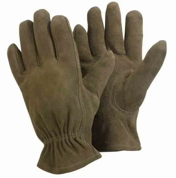 Briers Premium Olive Gardening Gloves, Washable, Leather, Thorn-Proof Gloves