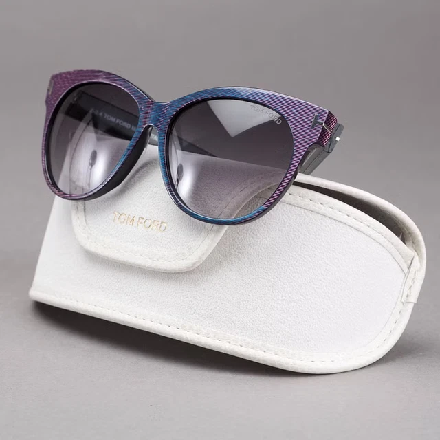 TOM FORD SASKIA TF 330 56F Havana Gradient Oversized  display picture 3