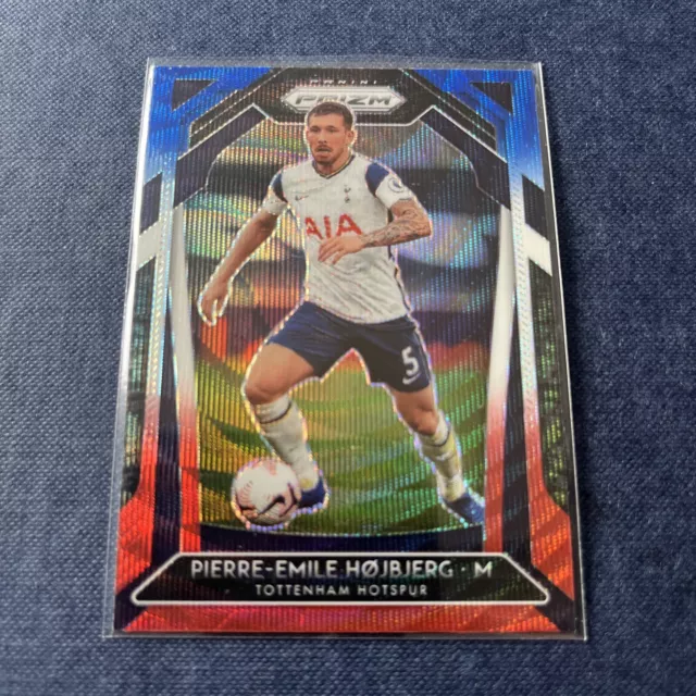 Panini Prizm Premier League Red White & Blue No. 160 Hojbjerg Tottenham Hotspur