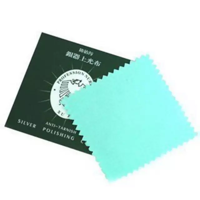 Fashion Cotton Anti-tarnish Cleaner Silver Polishing Cleaning Cloth Jewelry