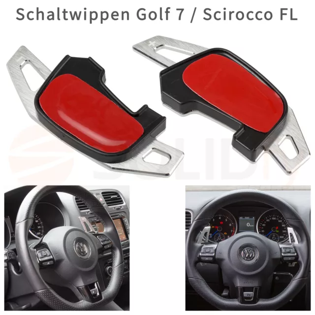 BLAU DSG SCHALTWIPPEN Verlängerung Paddle Lenkrad für VW Golf 7 Polo  Scirocco EUR 33,32 - PicClick DE