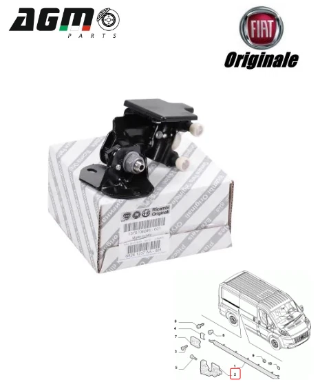 PORTA SCORREVOLE GUIDA Rulli Rullo Centrale Per Fiat Peugeot Citroen 06-> EUR 27,91 - IT - Foto 9