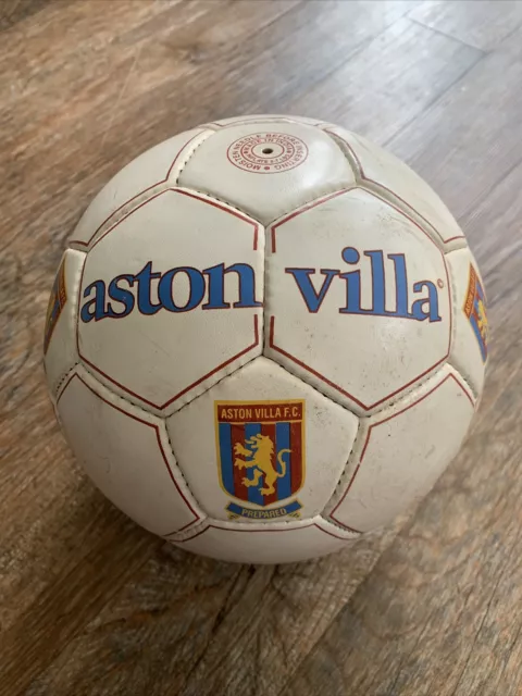 Vintage Aston Villa squad autographed signed football 1994