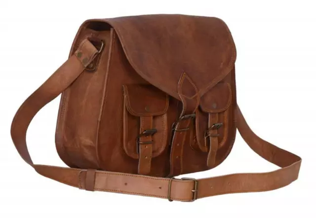 Bag Leather Vintage Shoulder Purse Crossbody Brown Tote Women Brown Handbag New