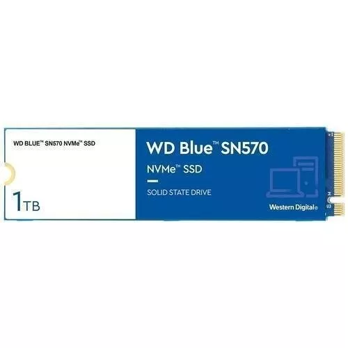 Western Digital SN570 1TB M.2 2280 PCIe Gen3 NVMe up to 3500 MB/s read speed