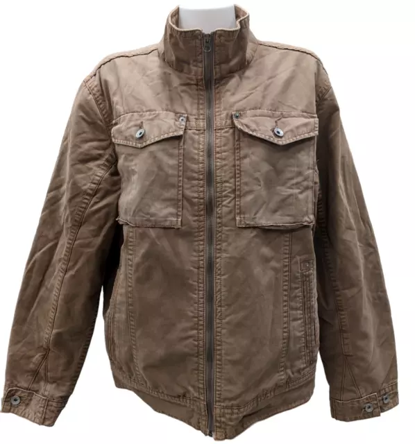 Gap Canvas Ripstop Field Men's Jacket Padded Lining Size Large Canvas DG