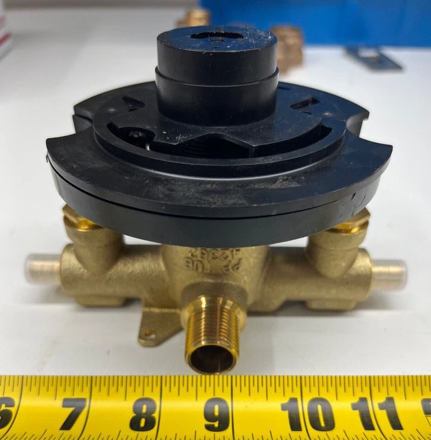 Pfister PP Tub 42362 Mixing Rough-In Valve with Service Stops Brass Hose Pex NPT